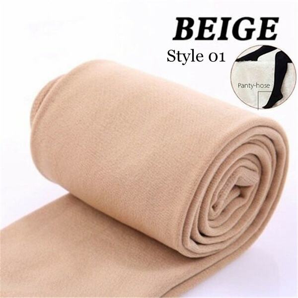 Mordely Ohut leggingsit Paksut sukkahousut BEIGE STYLE 01 Beige Style 01