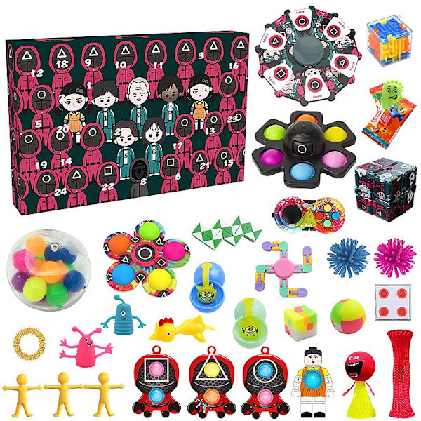 Mordely 24 Days of Christmas Countdown Advent Calendar Blind Box Toy 3