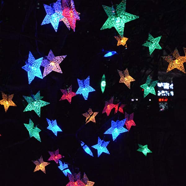 Mordely Star String Lights LED Lights WHITE 50LED WHITE 50LED white 50LED
