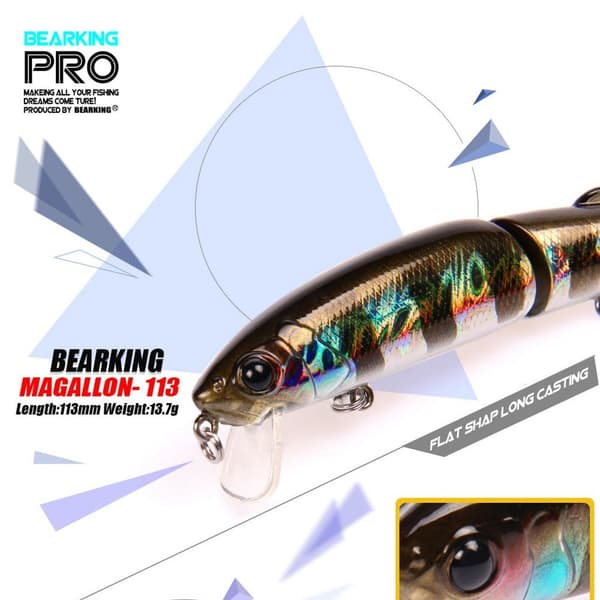 Mordely Multi Minnow Baits Fiskkrokar E
