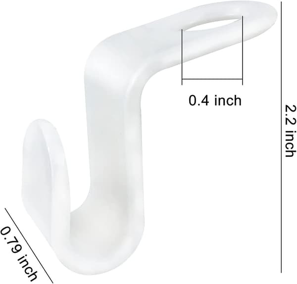 40 Pack Hanger Connector Hooks, Mini Plastic Hanger Hooks, Hanger Organizer For Wardrobe Space Saving, White