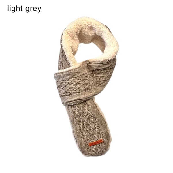 Eluppvärmd Scarf Warmer Sjal LJUSGRÅ light grey