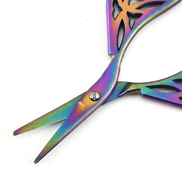 Stainless Steel Leaf Shape Scissors Handmade Tea Bag Scissors (gold)