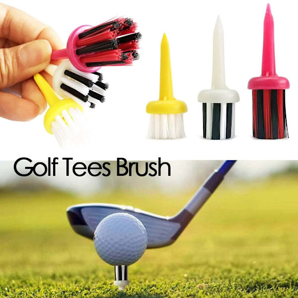 Mordely 12 st Golf Tees Borste Unbreakable Tee BLANDAD PACK BLANDAD PACK Mixed PackMixed Pack