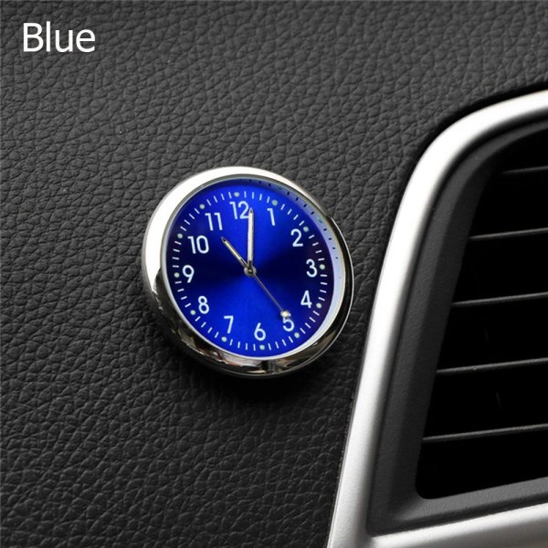 Mordely Bilklocka Automotive Ornament Stick-on Watch BLÅ Blue