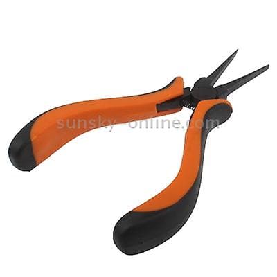 2023 4.5" Orange And Black Thin Flat Pliers