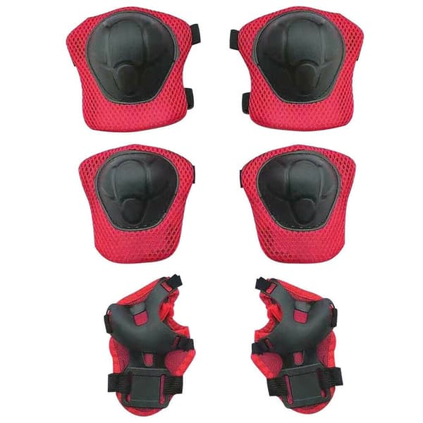 6st/ set Skyddsutrustning för barn Sport handledsknäskydd black