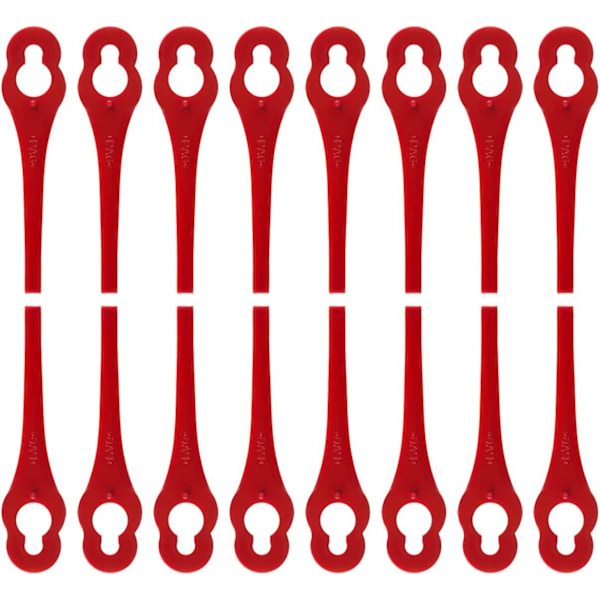 Mordely Pack Of 100 Replacement Plastic Blades For Lidl Florabest Edger - Length 8.3cm