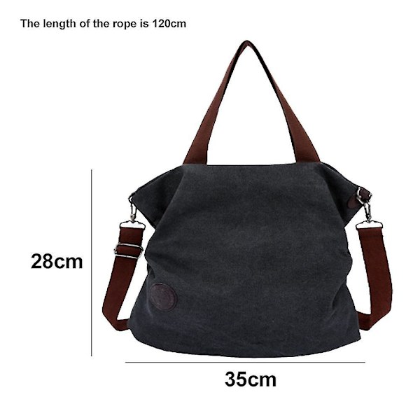 Mordely Messenger-väska i canvas för kvinnor Cross-body-väska, fritidsmode black