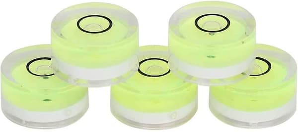Spirit Level Measuring Tools, 5pcs 15mm Diameter Round Mini Bubble Level For Scale