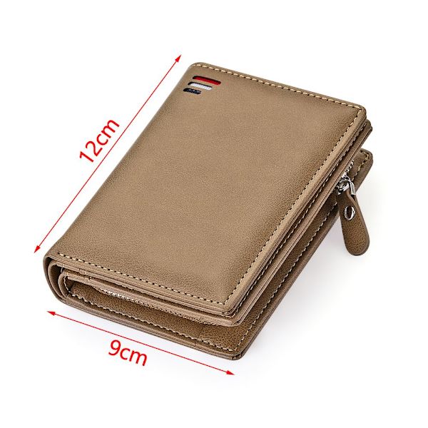 Mordely Myntfodral för herrläder i läder CASE brown