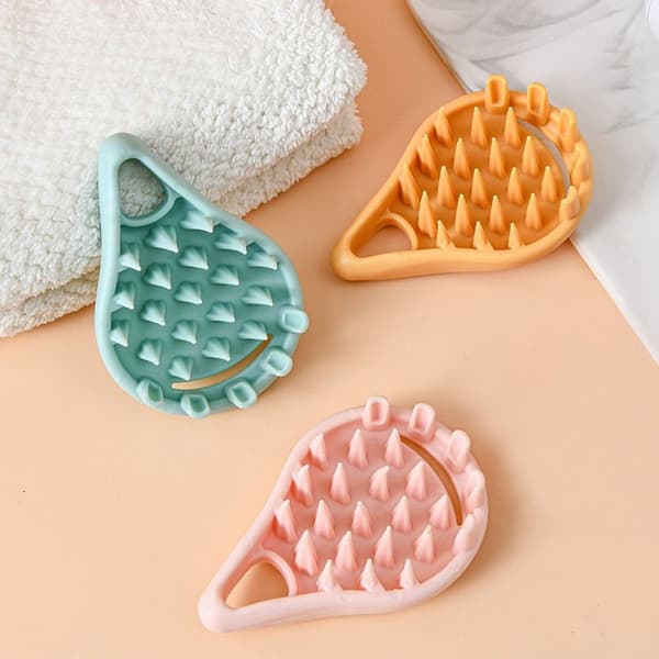 Mordely Hårmassager Soft Scalp Exfoliator Brush ORANGE Orange