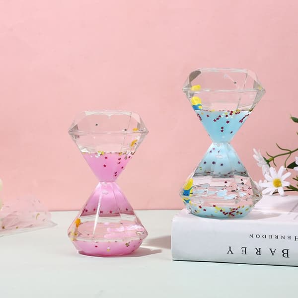 Mordely Flytande Timglas Timer Borste Tänder Klocka MJÖLKROSA Milk pink