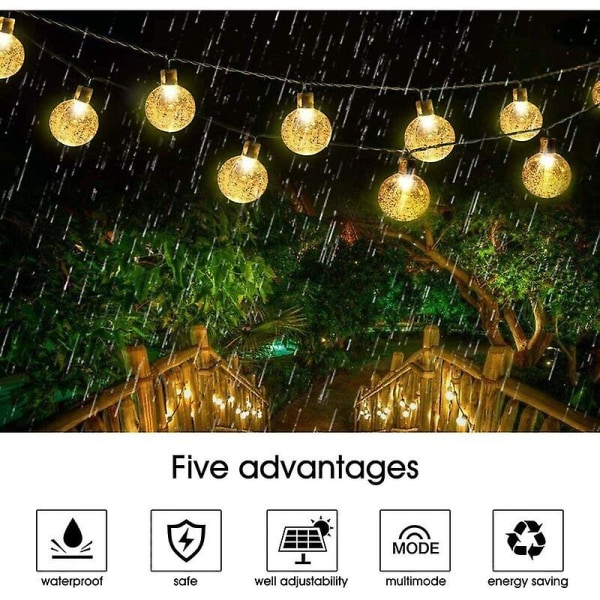 Solar String Lights 7m 50 Led Fairy Lights Outdoor Waterproof Festival Decorative Lantern Garden Lights Cisea