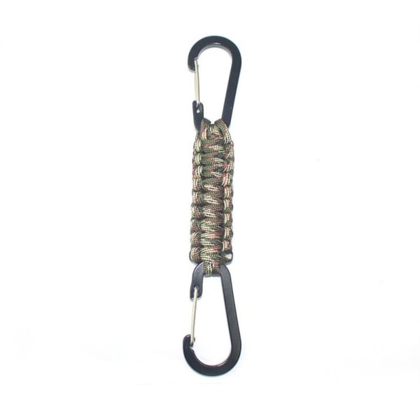 Mordely 2Pack Paracord Nyckelring Krok D Ring Karbinhake Clips