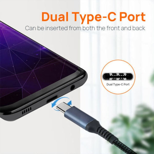 USB C till USB C-sladd Kabel GRÅ 2MSTYLE2 STYLE2 Grey 2mStyle2-Style2