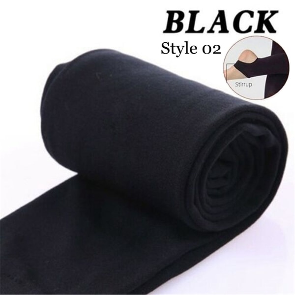 Mordely Ohut leggingsit Paksut sukkahousut BLACK STYLE 02 black Style 02