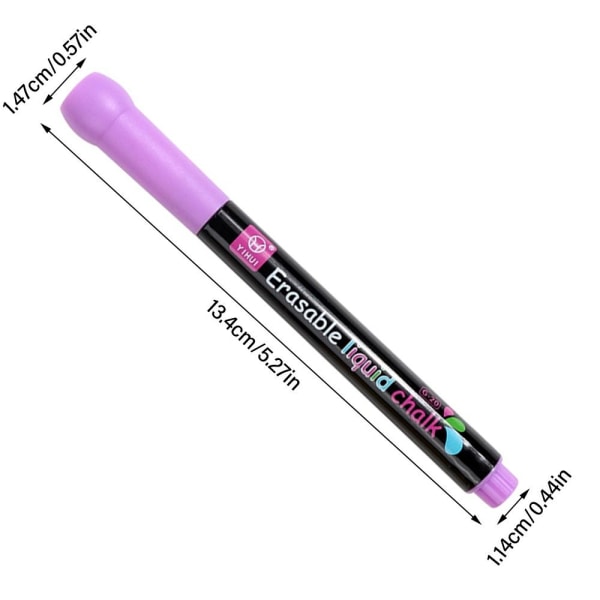 Mordely Liquid Chalk Pen Whiteboard Penna LILA Purple