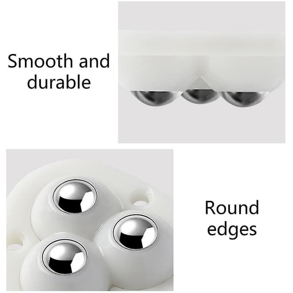 Mordely 360 Rotatable Steel Bead Pulley Storage Box Roller For Storage Boxes Cabinet Black
