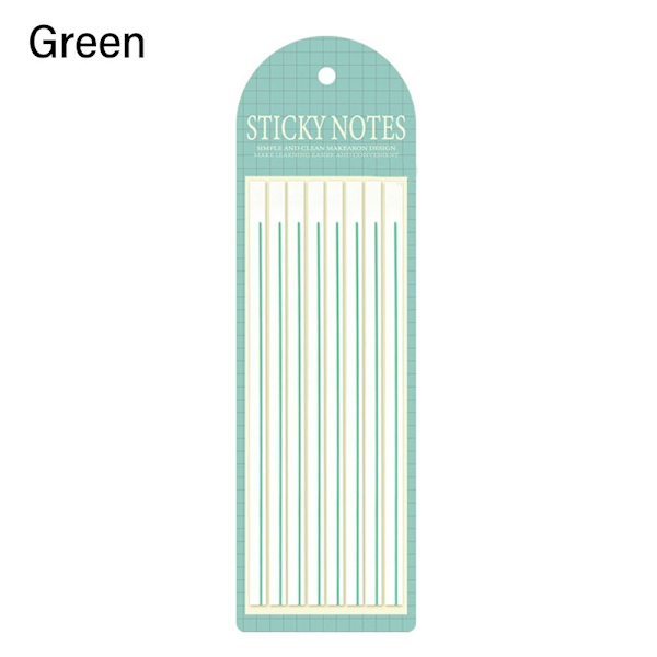 Mordely 5 påse Sticky Notes Index Memo Pad GRÖN Green