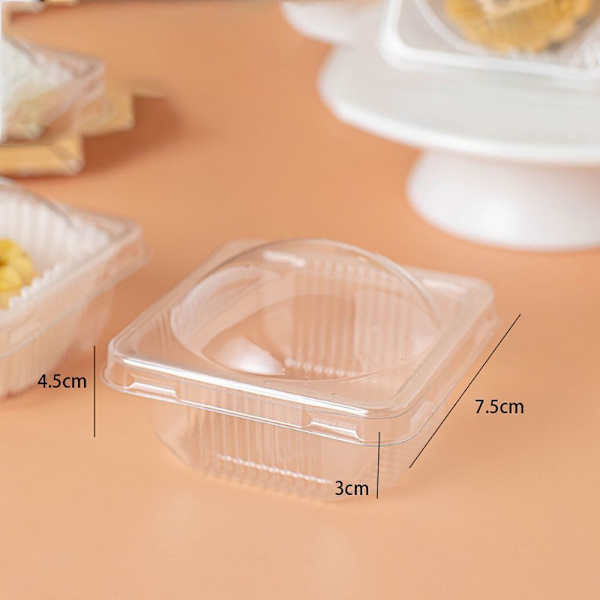 Mordely 50 st Förpackningslåda Plastlåda Äggula Crisp Förpackning