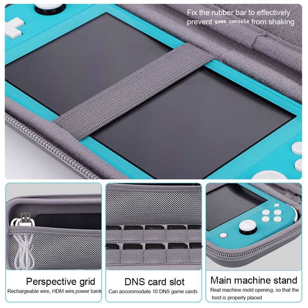 Mordely för Nintendo Switch Case förvaringsväska svart black