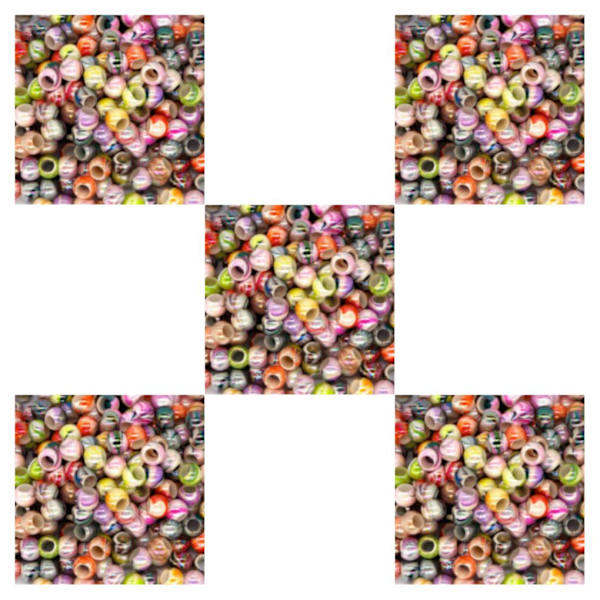 Mordely 1/2/3/5 100 bitar Pony Bead Kit Hårpärlor Ornament Hantverk 5PCS