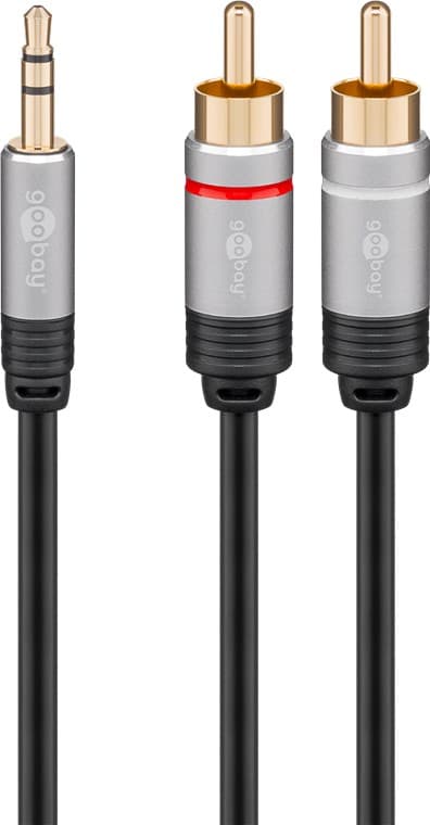 Adapterkabel för MP3-jack till RCA-ljud