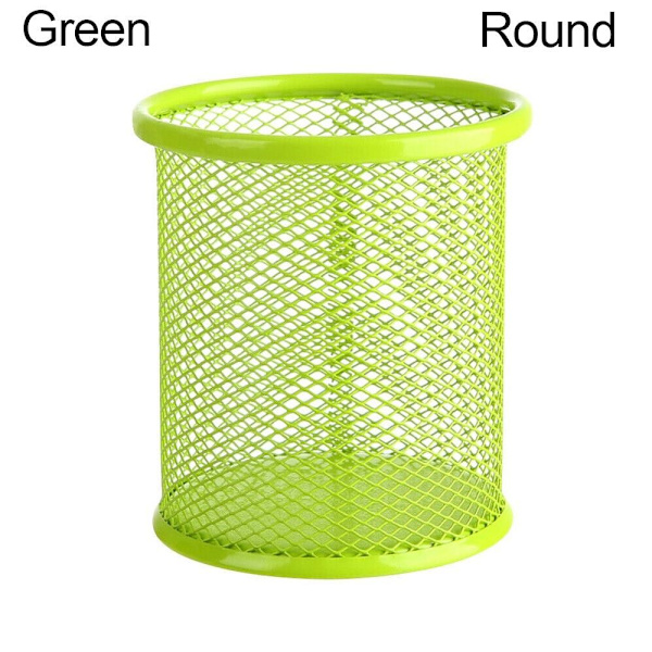 Mordely Mesh Pen Pot Pennhållare GRÖN RUND Green Round-Round