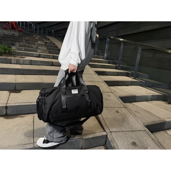 Luggage Storage Handbag Water Proof Lightweight Travel Bag Oxford Waterproof Travel Duffle Bag Black