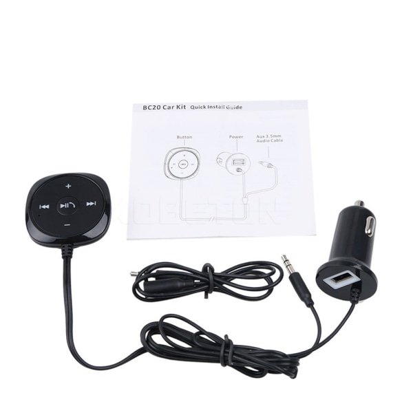 Trådlös Bluetooth Musikmottagare Handsfree Bluetooth Black