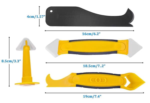8pcs Silicone Caulking Tools, Gasket Removal Tool With Scraper/caulking Puller/nozzle, Silicone Sealant Gasket Removal Tool For Bathroom Kitchen