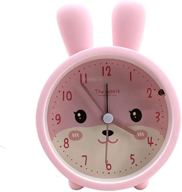 Kids Cute Rabbit Printrd Alarm Clock