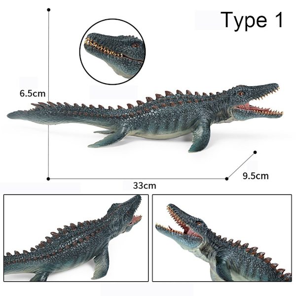 Mordely 1 st Ocean Dinosaur Model Mosasaurus Figurines Marine Organism