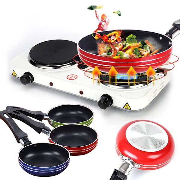 Mordely 1 PC Mini Stekpanna Non Stick Pan Ägg Kastrull Frukostgryta 18cm