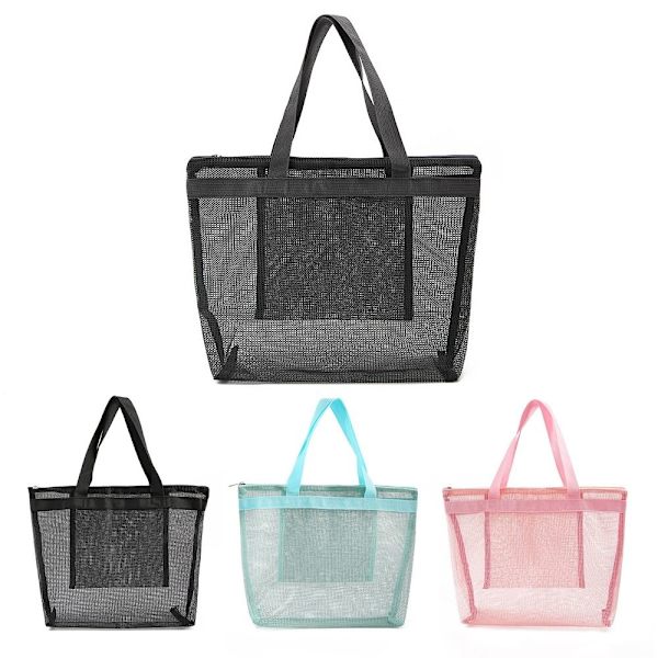 Mordely Beach Mesh Bag Toalettväska GRÅ grey