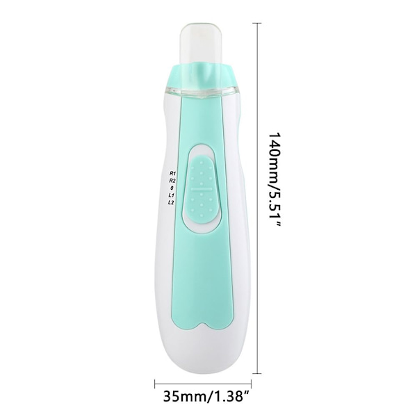 Mordely 7-i-1 baby-negletrimmer Elektrisk multifunksjon BLÅ blue