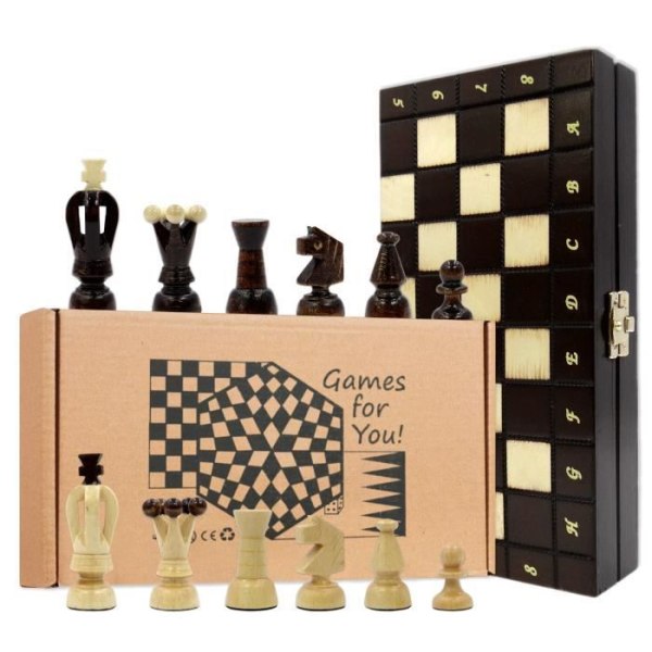 Träschackspel - AMAZINGGIRL - Schack - 2 eller fler spelare - 20 min - Brädspel