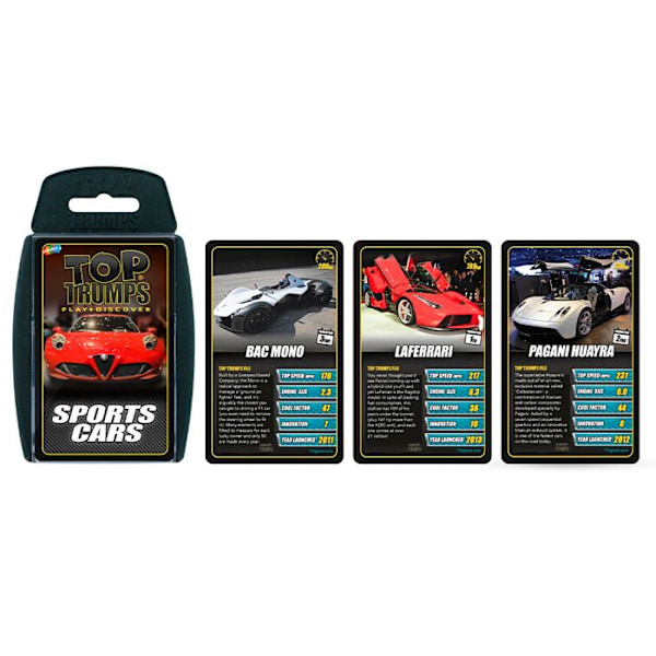 Vindertræk Sportsvogne ver. FR - Top Trumps Engelsk