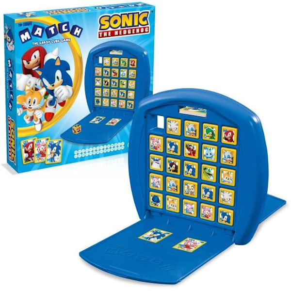 Matcha Sonic the Hedgehog - Brädspel - VINNANDE RÖRELSER - Observations- och taktikspel med karaktärer från Sonic-videospelet Blå