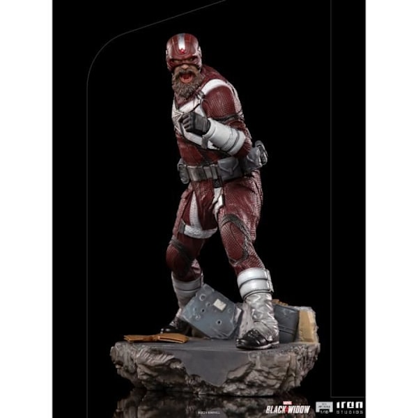Statue - Iron Studios - Red Guardian - Skala 1/10 - Polystone - Indendørs - Miks bordeaux, grå
