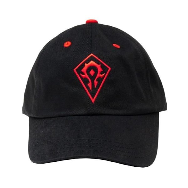 JINX World of Warcraft Horde Baseball-isähattu, musta, aikuisten, yksi koko Svart