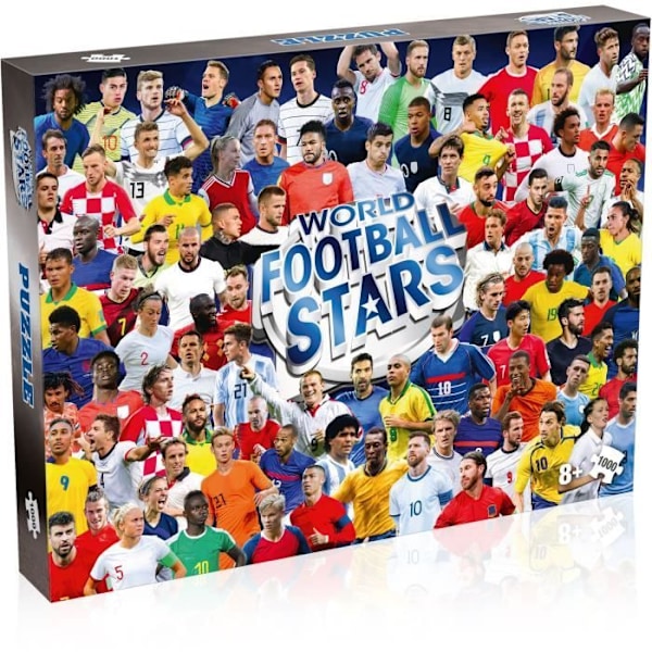 VINDENDE TRIN - FODBOLD PUZZLE, WM03897-ML1-6, MULTIFARVE, UNISEX STØRRELSE