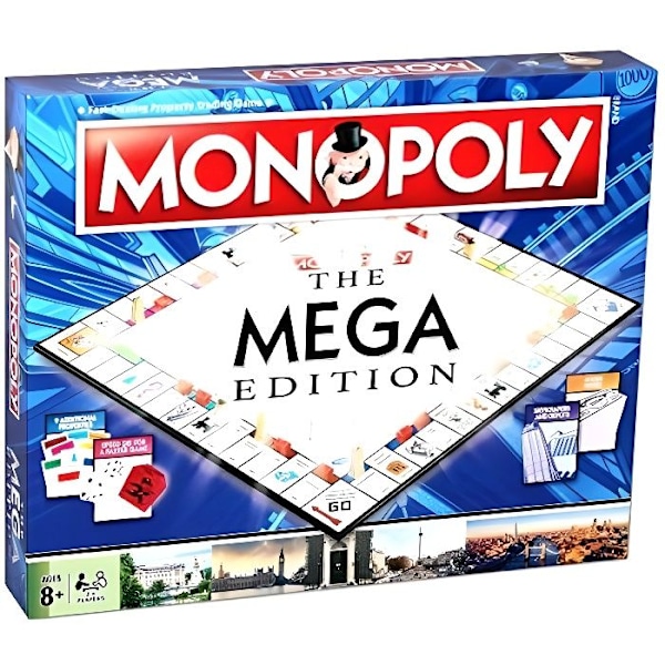 Mega Monopoly - WINNING MOVES - 2459 - 8 vuotta ja enemmän - Sisätila - Sekalainen - Lautapeli