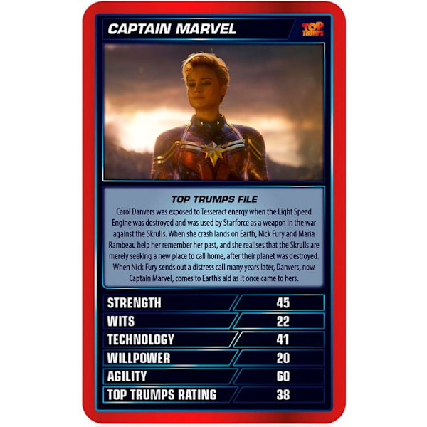 Vinnande Drag MCU MARVEL CINEMATIC UNIVERSE - Brädspel Top Trumps