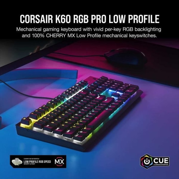 Corsair K60 USB-tangentbord Svart