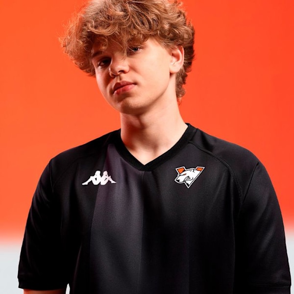 Maillot Virtus.pro Kappa 2024/2025 sort, størrelse L Svart jag