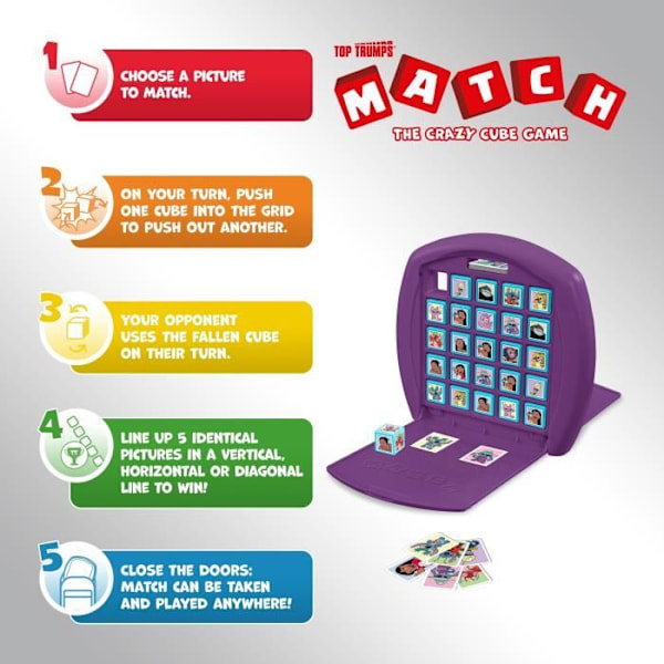 MATCH STITCH - Brætspil - WINNING MOVES Färgglada kuber