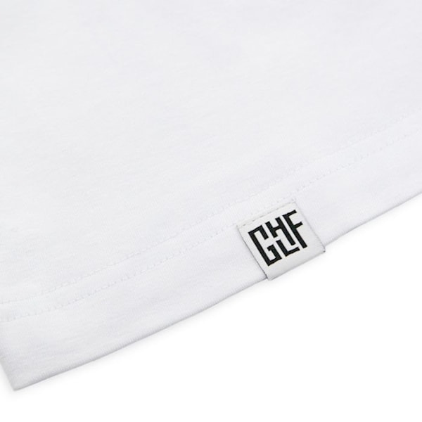 FragON - Holografisk Logo Unisex T-shirt Hvid, L Vit jag