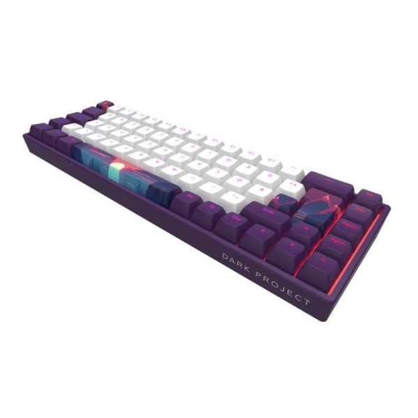 Dark Project - 68 Sunrise Gaming Keyboard, 68 taster, G3MS Sapphire mekaniske kontakter, smurte stabilisatorer, RGB